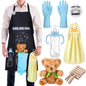 7 Pcs Daddy Duty Apron Diaper Duty Apron New Dad Gifts for Baby Shower Gender Reveal First Time New Dad Gifts (Black,Classic)