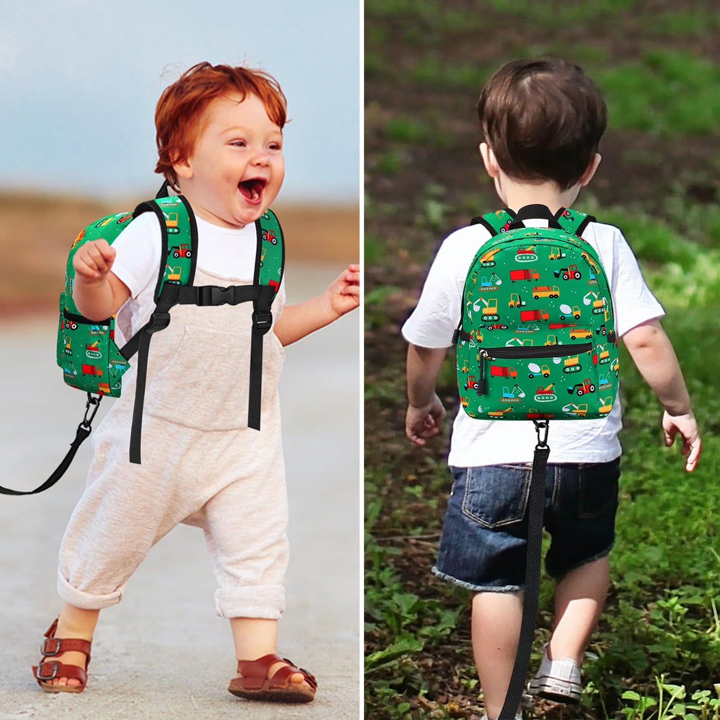 Accmor Toddler Backpack Leash, Cute Unicorn Baby Backpacks with Anti Lost Wrist Link, Mini Kids Backpack Leash Walking Harness for Outdoor Travel, Adorable Backpack Tether for Boys Girls 1-3 (Purple)