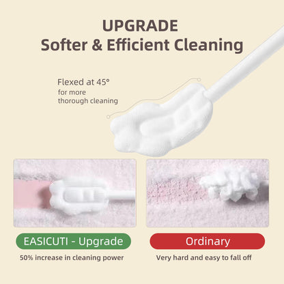 Baby Tongue Cleaner, Baby Toothbrush, 42Pcs Disposable Infant Toothbrush Clean Baby Mouth,Gauze Gum Cleaner Toothbrush Baby Oral Cleaning Stick Dental Care for 0-36 Month Baby+Free 1 Finger Toothbrush