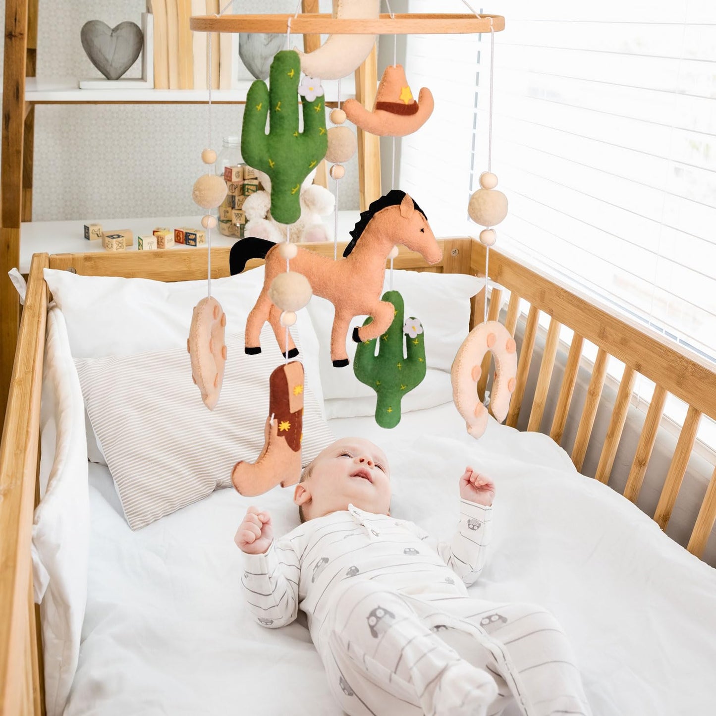 Western Baby Mobile, Cowboy Mobile for Crib, Crib Mobile for Boys, Western Nursery Decor Mobile,Baby Cowboy Nursery Decor