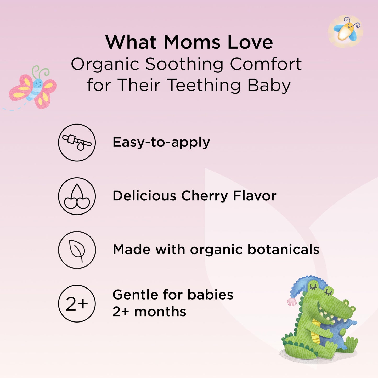 Hyland's Baby Organic Daytime and Nighttime Soothing Drops Combo Pack, Drops for Oral Discomfort, 2 oz.
