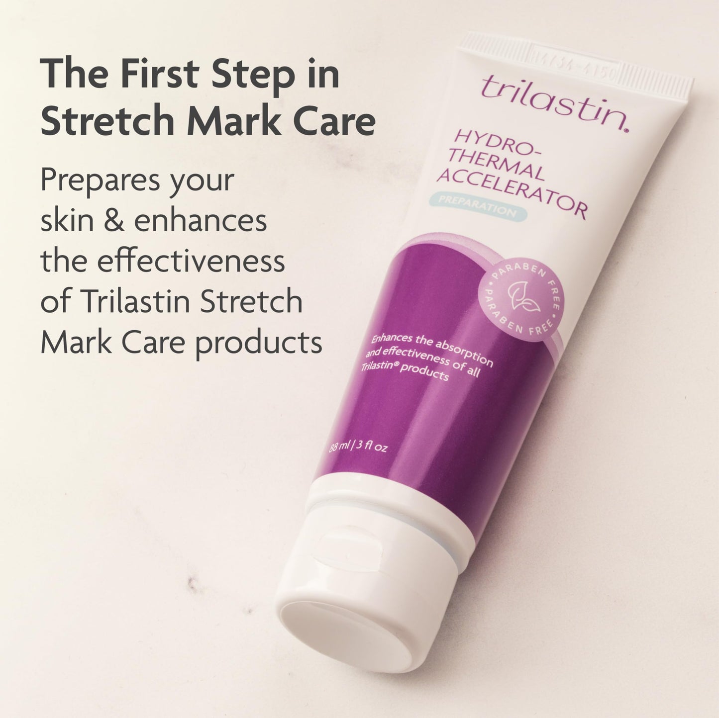 TriLASTIN Maternity Stretch Mark Prevention Cream - Paraben-Free, Hypoallergenic, and Safe for Pregnancy - Stretch Mark Formula for Pregnant Women - 4 Oz Belly Cream for Pregnant Women