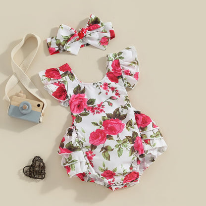 Baby Girls Summer Denim Romper Clothes Dress Newborn Onesie Sunsuit 3 6 9 12 18 Months One-Piece Jumpsuits Outfits