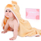 Baby Hooded Towel with Unique Animal Design Ultra Soft Thick Cotton Bath Towel for Newborn (Bunny)