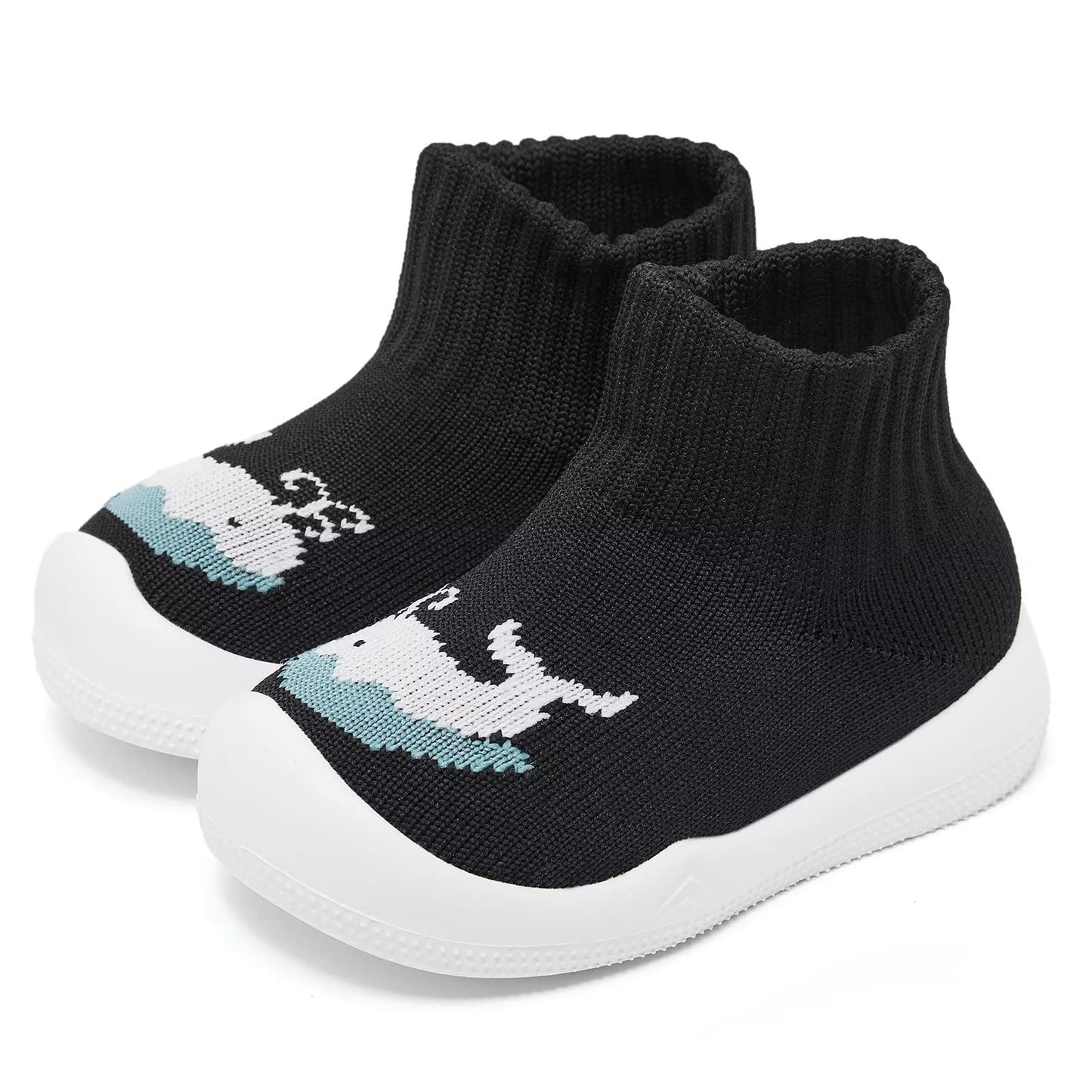 Eashi Baby Boy Girl Non-Skid Indoor Infant Walking Shoes Breathable Warm Elastic Sock Shoes with Memory Sole Protect Toes Outdoor Sneakers