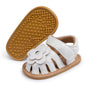 Meckior Baby Toddler Infant Girls PU Leather Soft Open Toe Summer Sandals Flower Princess Flat Shoes