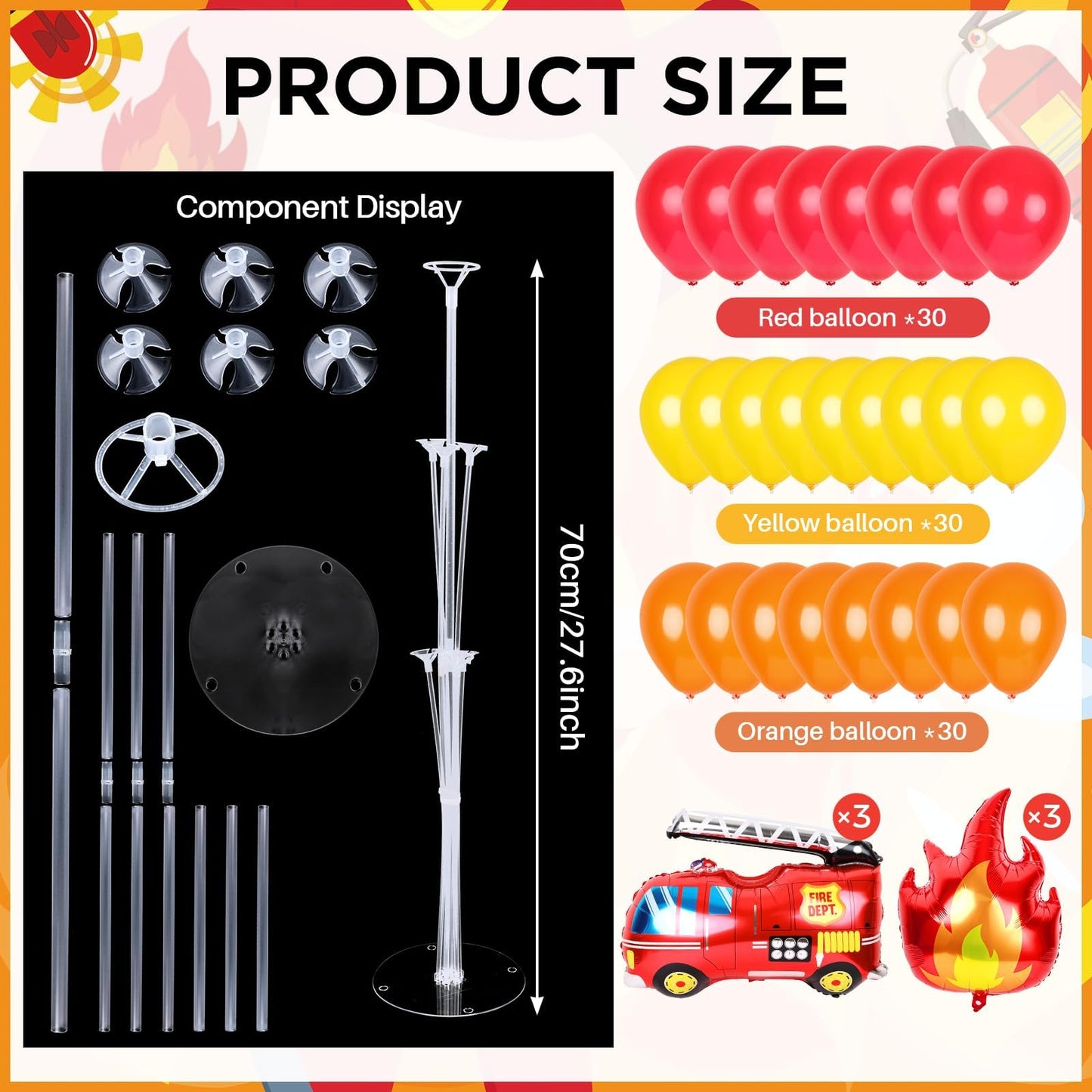4 Sets Balloon Stand Kit for Table Bear Baby Shower Tables Centerpieces with Balloon Boy Baby Shower Decorations for Bear Theme Gender Reveal Birthday Party Table Decorations Supplies (Brown Bear, 4)