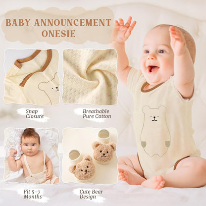 9pcs Newborn Baby Gifts for Boys Girls, Baby Shower Gifts for Baby Infant Toys 0-6 Months with 2 Rattle & Seat Toy, Blanket/Onesies/Bib/Socks/Memory/Carry Box, New Born Essential Stuff Gift