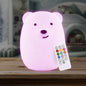 Lumipets Remote Control Silicone Night Light for Kids - Pig Design with 9 Soft Colors & Sleep Timer - Rechargeable, Battery-Operated Lamp for Bedroom | Baby Nursery, Toddler, Girls, Boys