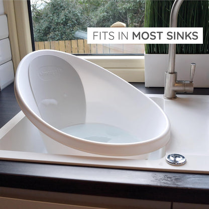 Newborn Baby Bath | Built in Support Bump and Soft Backrest | Suitable from Newborn | Bath Seat Support Includes Plug | Blossom Pink