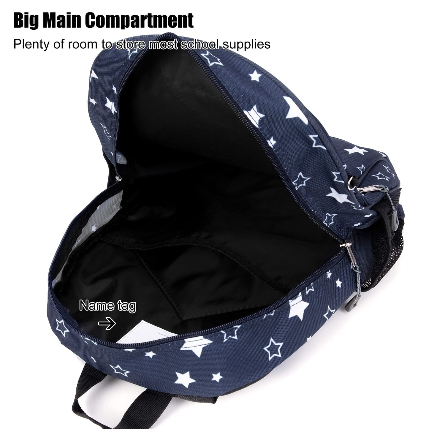 Toddler Backpack for Boys, 12 Inch Kids Dinosaur Backpack for Preschool or Kindergarten, Black
