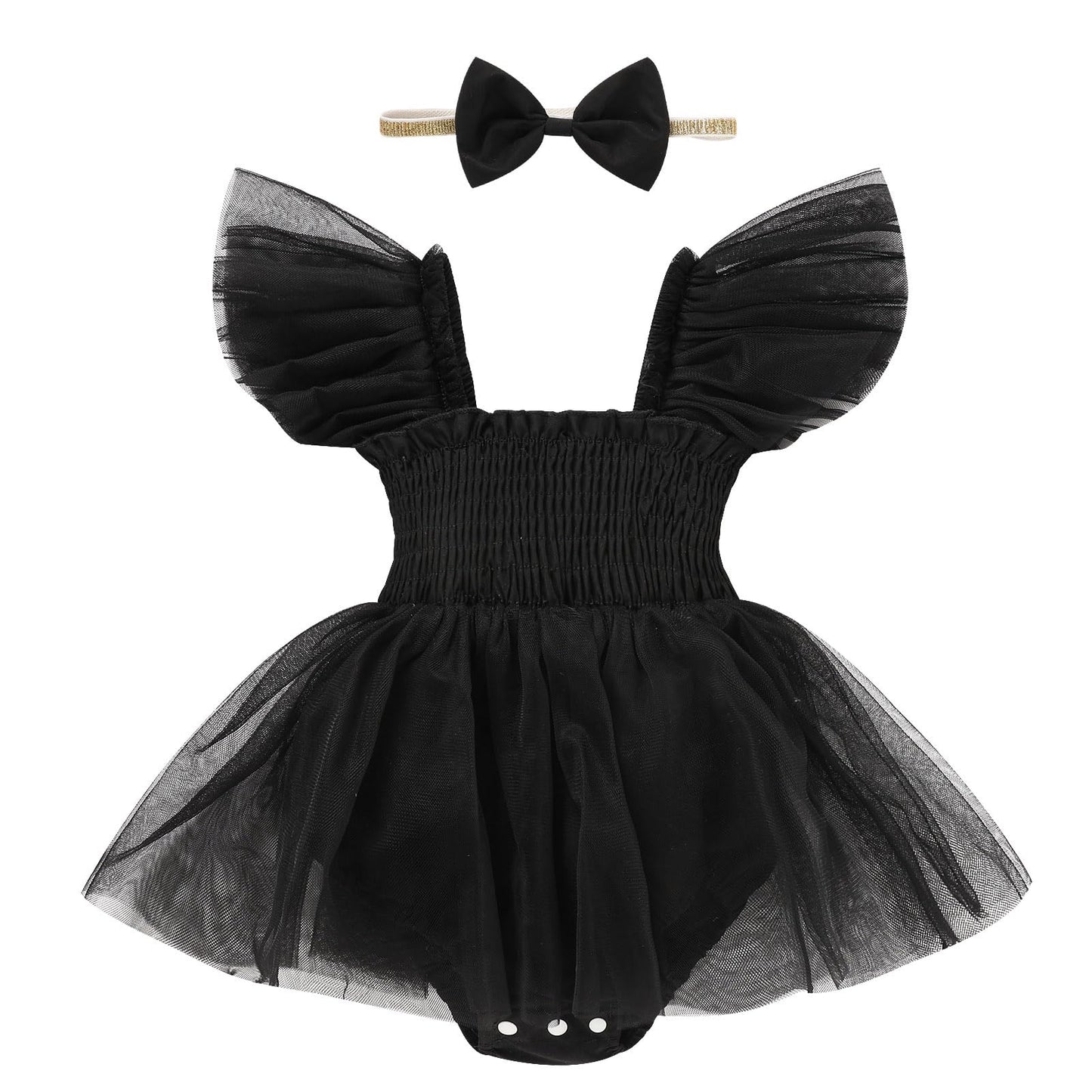 Baby Girl Clothes Infant Tulle Romper Ruffe Sleeveless Bodysuit Baby Girl Outfits Infant Girl Dress 0-18M