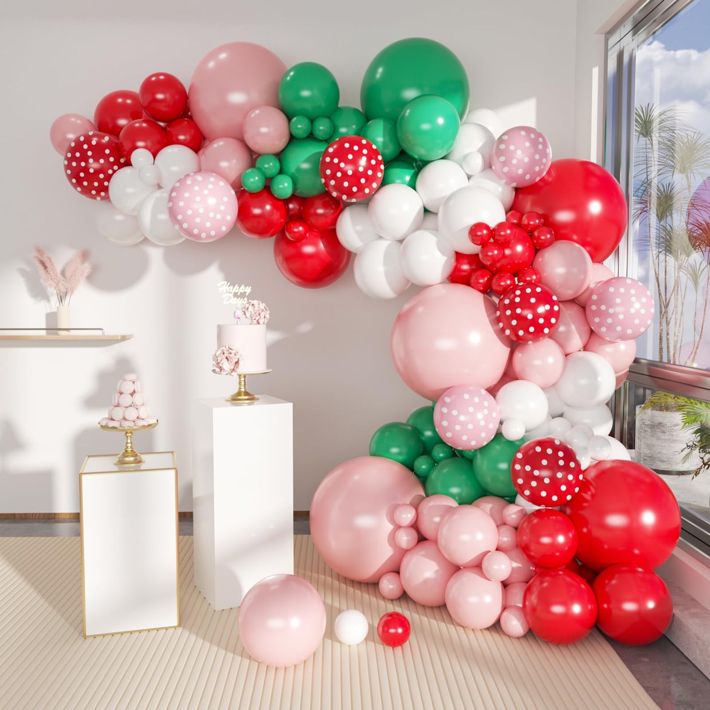 Boho Balloon Garland Arch Kit, 156Pcs Dusty Pink Pastel Brown Metallic Champagne Gold White Balloons for Wedding Baby Bridal Shower Engagement Anniversary Birthday Decorations
