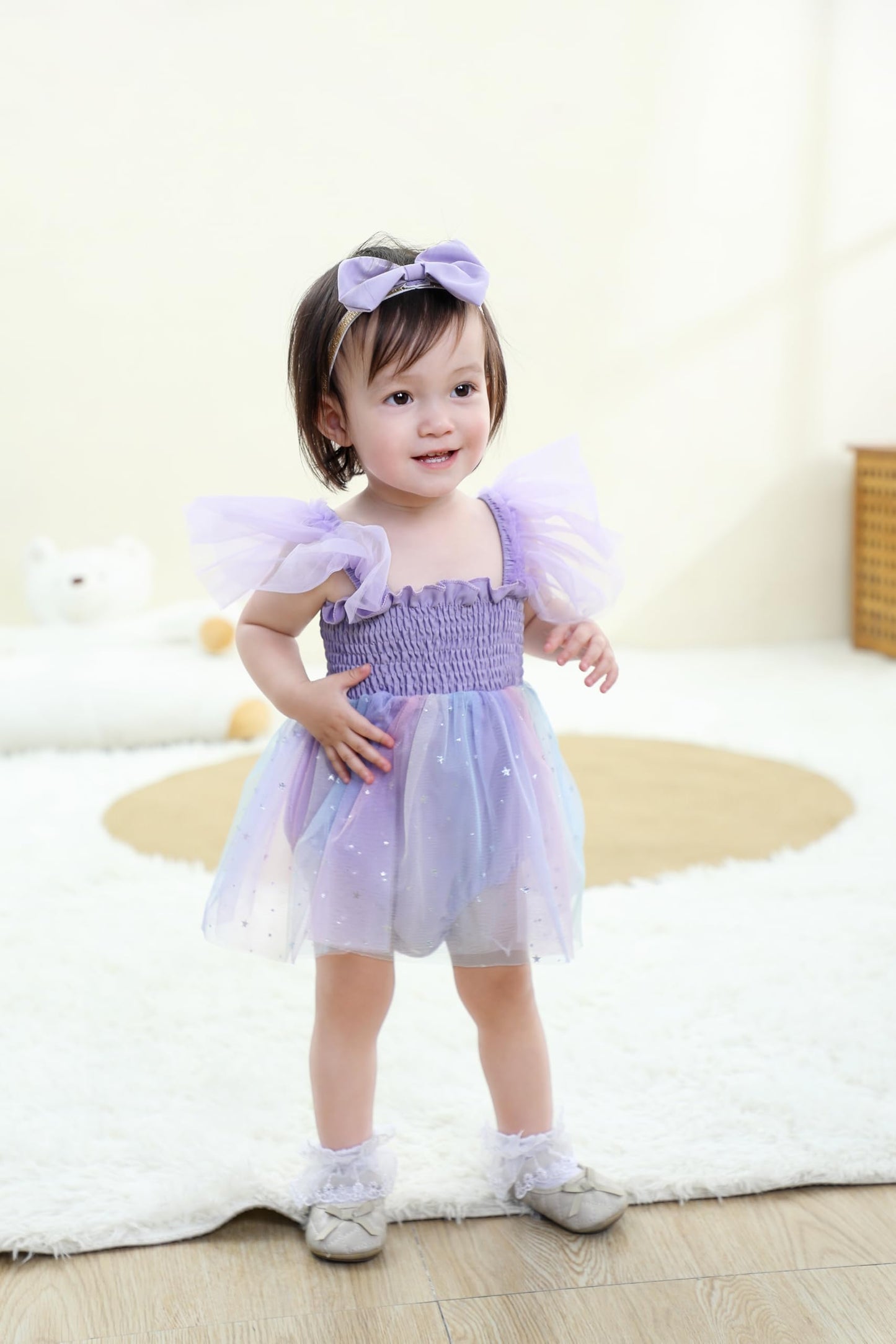 Baby Girl Clothes Infant Tulle Romper Ruffe Sleeveless Bodysuit Baby Girl Outfits Infant Girl Dress 0-18M