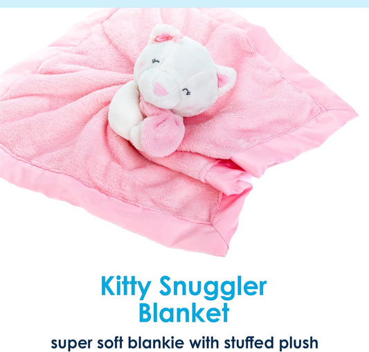 KIDS PREFERRED Carter's Baby Girl's Pink Kitty Cat Lovey Security Blanket