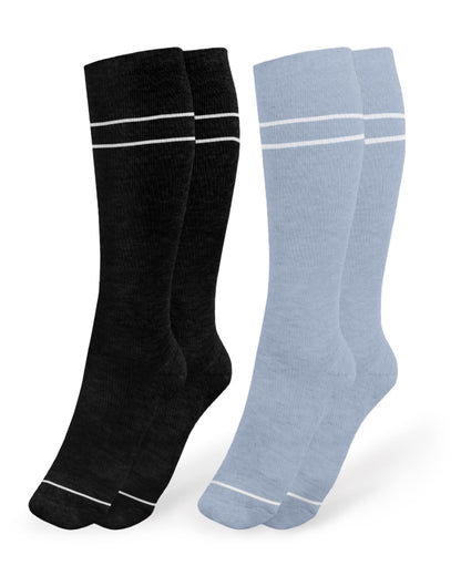 Kindred Bravely Compression Socks 2-Pack | Graduated Compression Socks for Circulation Pregnancy Travel
