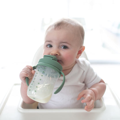 Dr. Brown's Milestones, Baby's First Straw Cup Sippy Cup with Straw, 6m+, 9oz/270ml, Coral, BPA Free