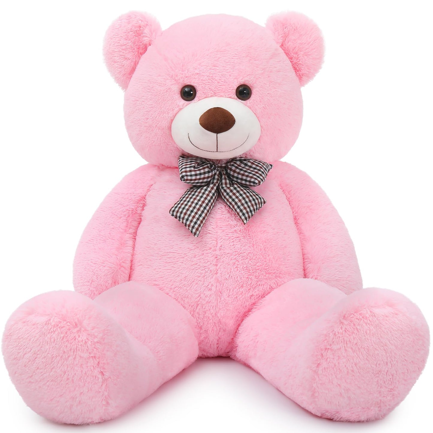 MaoGoLan Giant Big Teddy Bear 4 Feet 47 inch Life Size Tan Plush Bear Brown Stuffed Animal for Children Boyfriend