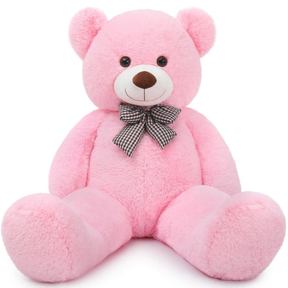 MaoGoLan Giant Big Teddy Bear 4 Feet 47 inch Life Size Tan Plush Bear Brown Stuffed Animal for Children Boyfriend