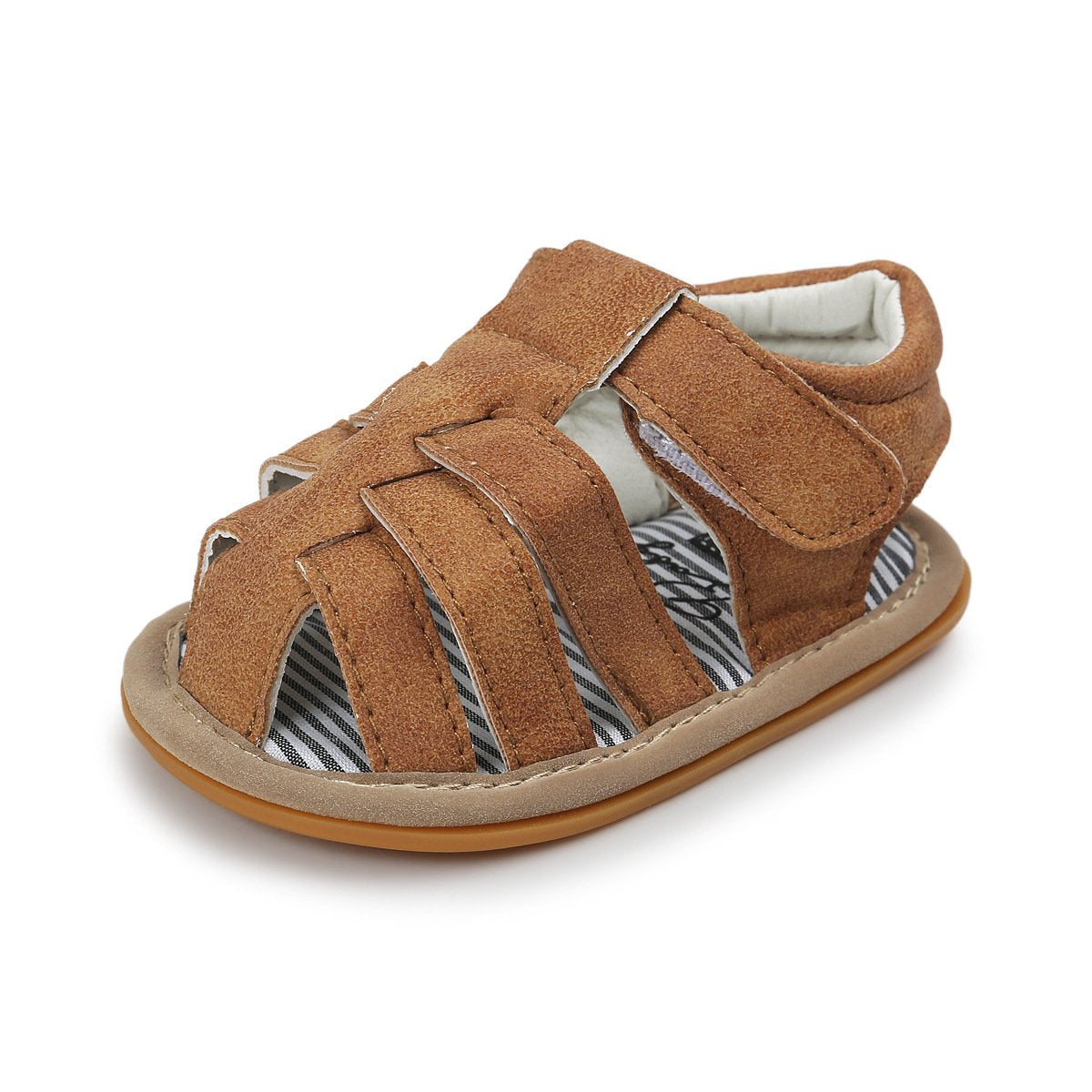 E-FAK Baby Boys Girls Summer Sandals Outdoor Beach Anti-Slip Rubber Soft Sole Newborn Toddler First Walker Shoes