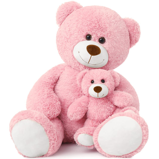 Muiteiur 49 inch Giant Teddy Bear Stuffed Animal, Big Bear Plush with Big Footprint, Great Gift for Party Decorations (Brown)