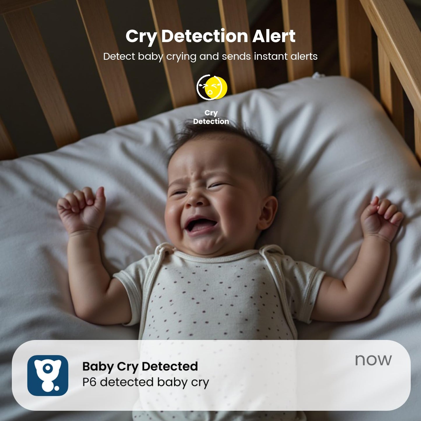litokam 4MP Baby Monitor with 2 Cameras and Audio, 5-inch 1080P Split-Screen, No WiFi & 5G/2.4G WiFi, Remote Pan-Tilt-Zoom, Night Vision, VOX, Temperature Sensor, 2-Way Talk, 7 Lullabies, 1000ft Range