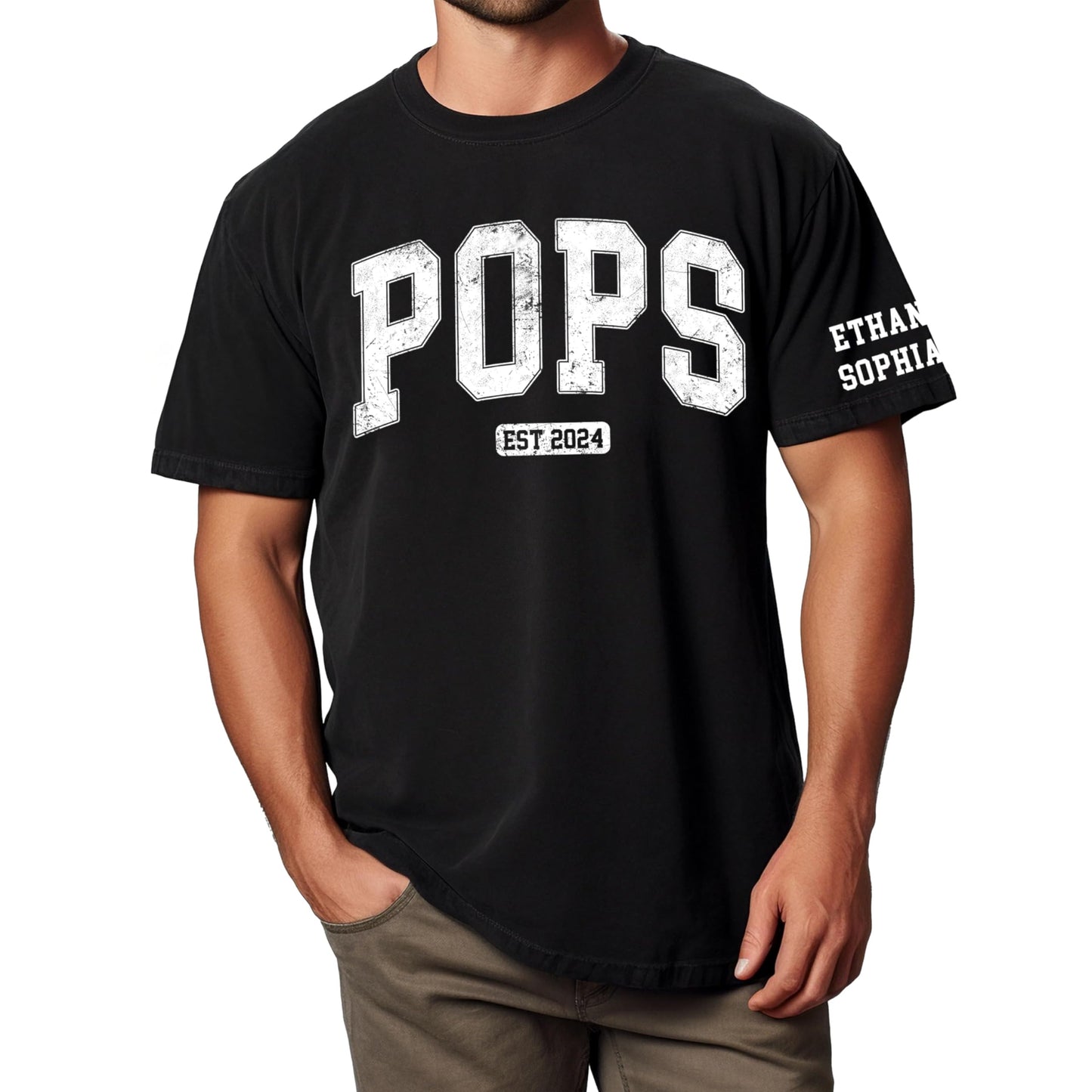 Personalized Custom Grandpa Shirt, Fathers Day Shirt Gifts for Grandpa, Gifts for Dad