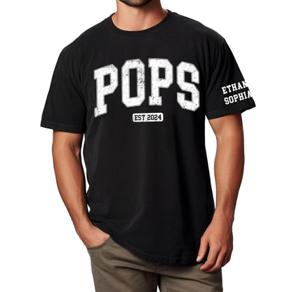 Personalized Custom Grandpa Shirt, Fathers Day Shirt Gifts for Grandpa, Gifts for Dad