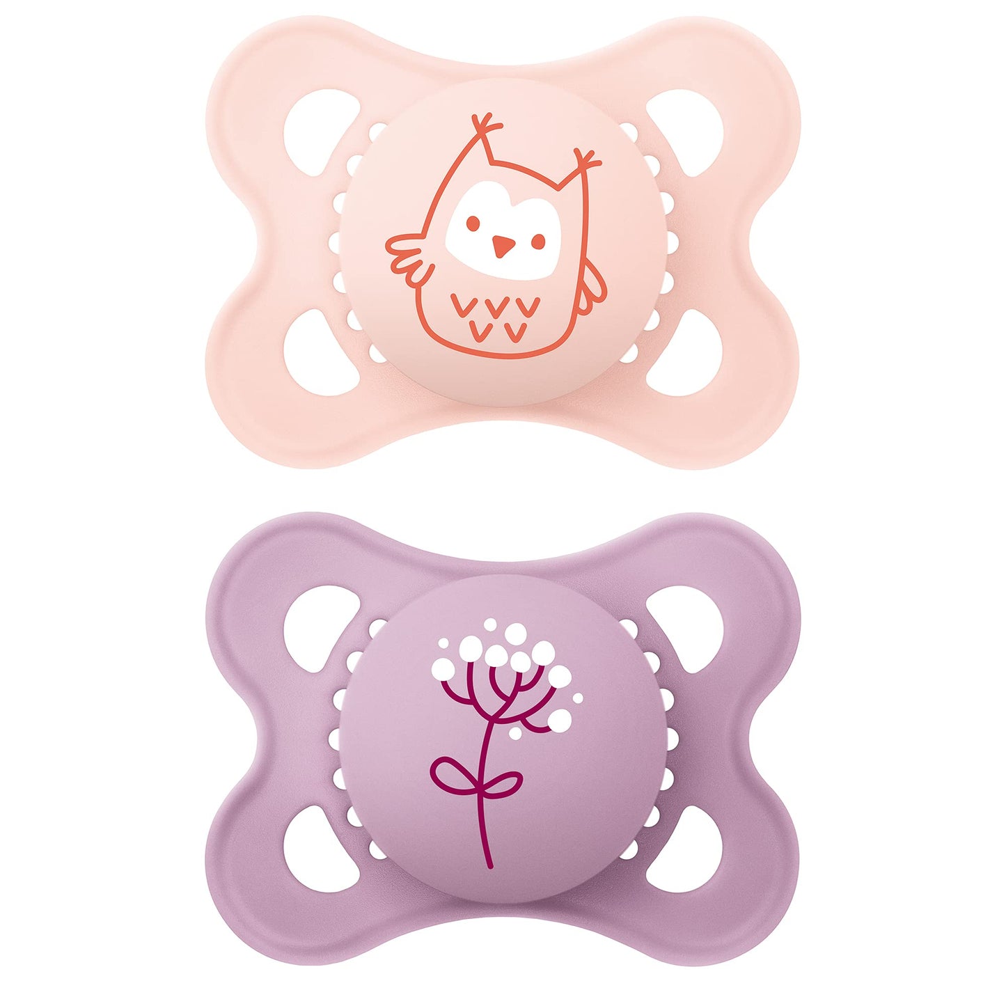 MAM Original Matte Baby Pacifiers, Binky for Boys 0-6 Months, BPA-Free Silicone Nipple, Easy to Clean, Best for Newborn Babies, Developed with Medical Experts, 2 Count Binkies with Sterilizer Case
