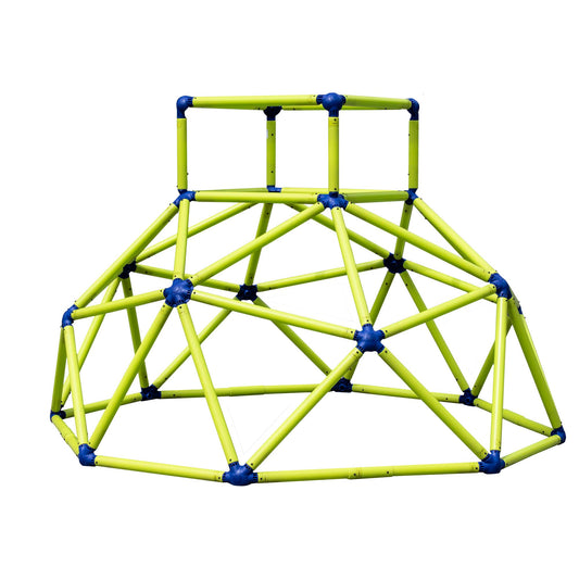 Eezy Peezy Mega Pyramid Monkey Bars Climbing Tower Active Outdoor Fun for Kids Ages 3 to 8 Years Old, Blue/Green