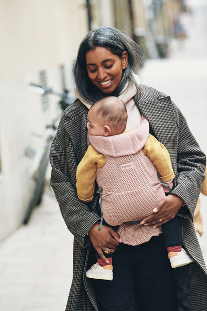 BabyBjörn Baby Carrier Free, 3D Mesh, Dusty Pink