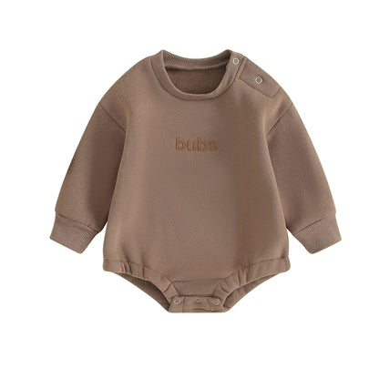 VISGOGO Newborn Infant Baby Boy Girls Oversized Romper Little Dude Sweater Onesie Coming Home Outfit Neutral Clothes