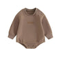 VISGOGO Newborn Infant Baby Boy Girls Oversized Romper Little Dude Sweater Onesie Coming Home Outfit Neutral Clothes