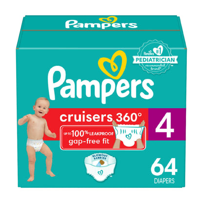 Pampers Diapers - Cruisers 360 - Size 5, 100 Count, Babyproof up to 100% Leakproof Pull-On Diaper