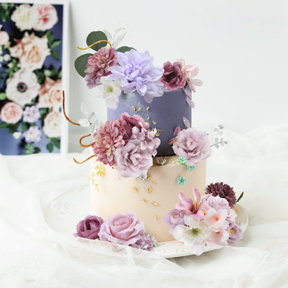 Artificial Flowers Combo for DIY Wedding Bouquets Combo Centerpieces Arrangements Party Bridal Baby Shower Home Decorations-Blush Pink