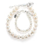 Cherished Moments Sterling Silver & 14K Gold Plated Mom and Me Cultured & Simulated Pearl Matching Bracelet Set for Mother and Daughters