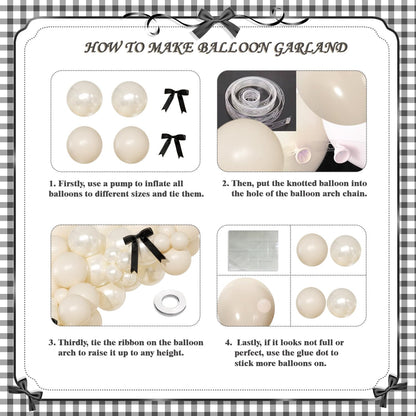 Dusty Pink Balloon Arch Kit 126 Pcs Pink and Sand White Balloon Arch Garland Kit Include Dusty Pink Sand White Balloons for Wedding Birthday Baby Shower Gender Reveal Decorations