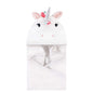 Hudson Baby Unisex Baby Cotton Animal Face Hooded Towel, Pretty Elephant, One Size
