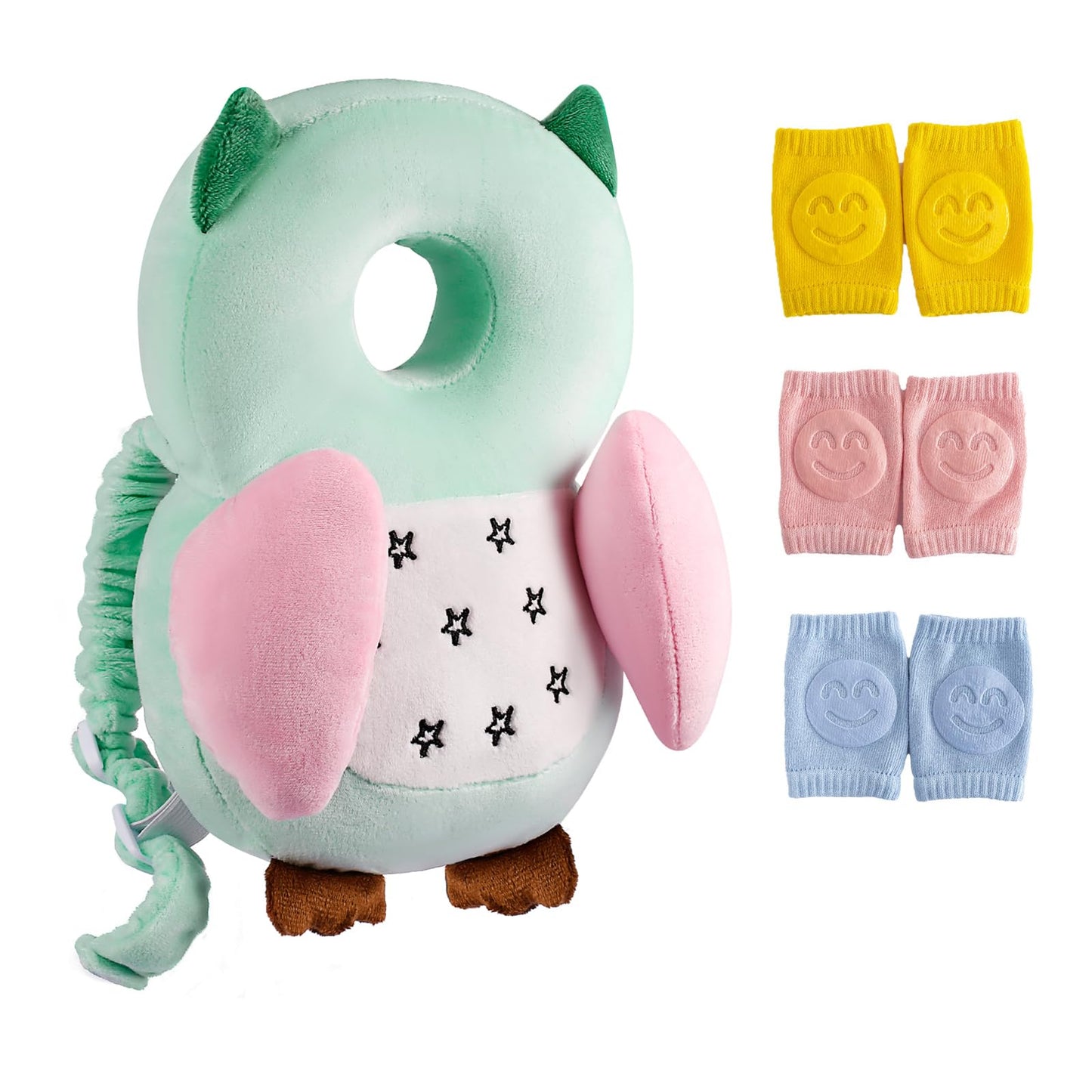 Baby Toddler Walker Head Protector Backpack Adjustable Wear Head Protection Safety Pad Backpack Baby Toddler & Walker Walking & Crawling Cute Owl MTY