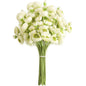 Floroom Ranunculus Artificial Flowers 18 Pcs Blush Faux Silk Mini Ranunculus Bulk Fake Wedding Filler Flowers for DIY Pink Bouquets, Centerpieces, Bridal Shower Decorations & Arrangements