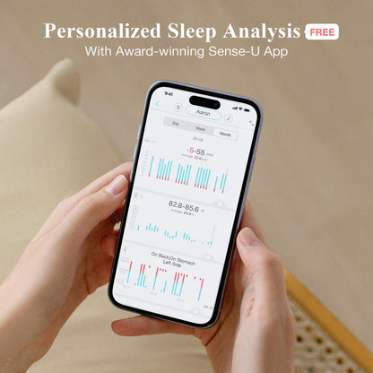 Sense-U Pro Baby Movement Monitor with Arousal Vibration, Movement/Rollover/Overheating Alerts, Audible & App Notifications, Easy Clip-On Design, Smart Sleep Monitor, FSA/HSA Eligible