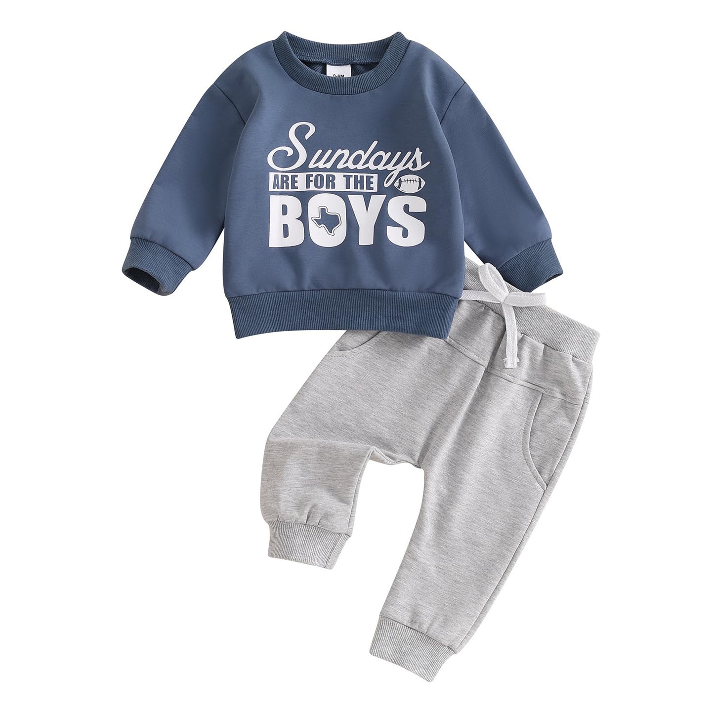 Toddler Baby Boy Fall Clothes Letter Print Long Sleeve Sweatshirt Elastic Pants Cute Kids Winter Outfits