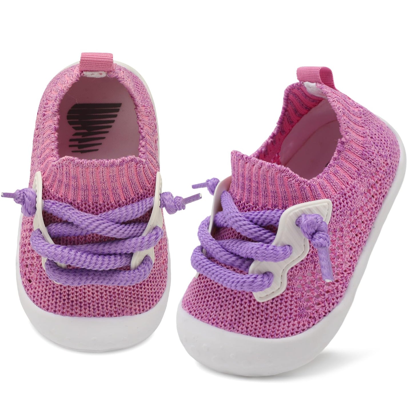 BARERUN Baby Shoes Baby First Walking Shoes Infant Sneakers Wide Barefoot Slip on Soft Sole Boys Girls Crib Shoe Toddler Breathable Lightweight House Socks