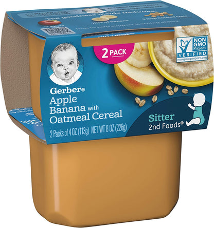 Gerber Natural for Baby 2nd Foods (Apple Banana with Oatmeal)