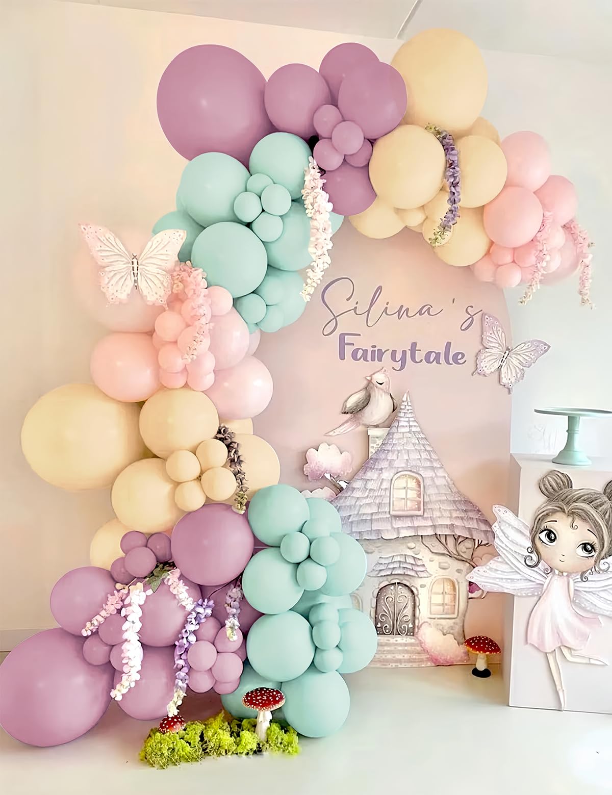 155Pcs Sage Green White Gold Balloon Garland Arch Kit with Gold Confetti Balloons for Graduation Baby Shower Decor Happy Birthday Party Wedding Jungle Decorations
