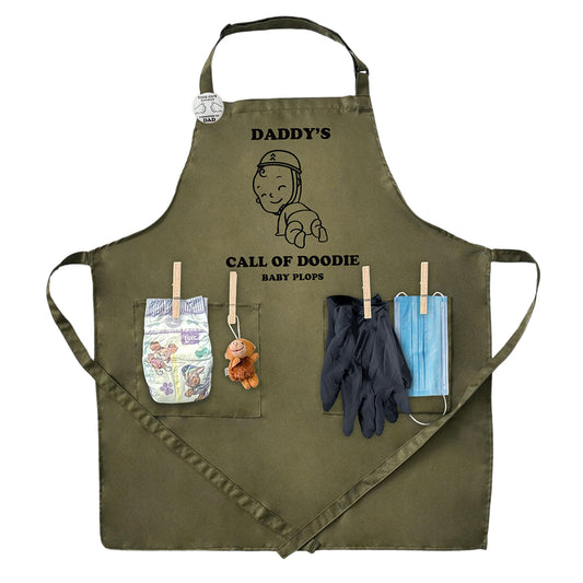 MUNIFICENCE APRON DADDY TO BE GAG GIFT, BABY SHOWER FUNNY ACTIVITY, GENDER REVEAL, NEW DADDY