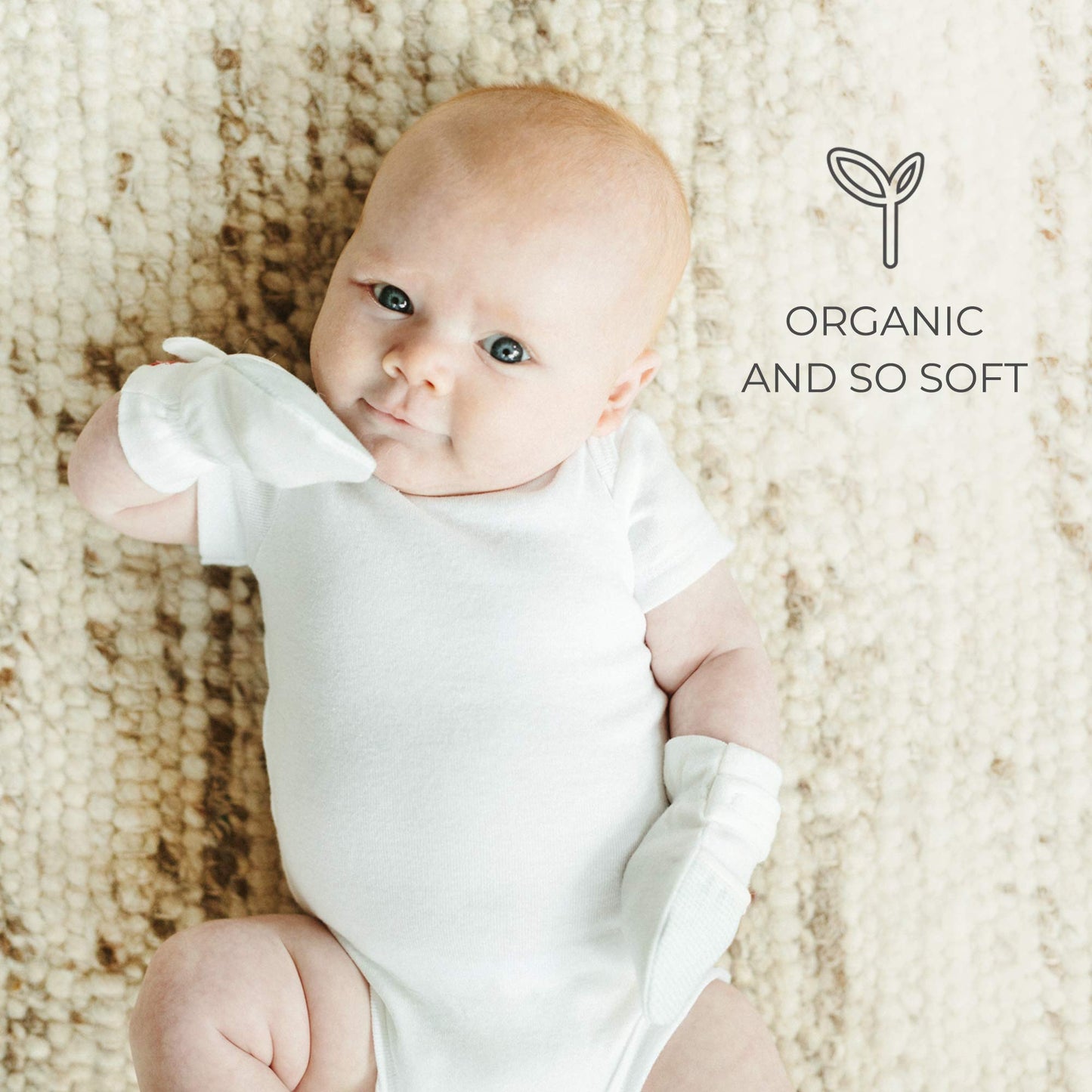 goumikids Viscose Made from Bamboo Cotton Anti-Scratch Soft Stay-On Mitts