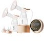 NCVI 8100 Double Electric Breast Pump Suitable for Large Nipples with 4 Modes|9 Levels, Anti-Backflow Milk Breastfeeding Pump with 24/28mm Silicone Flanges, Handheld Motor and LED Display, Ultra-Quiet