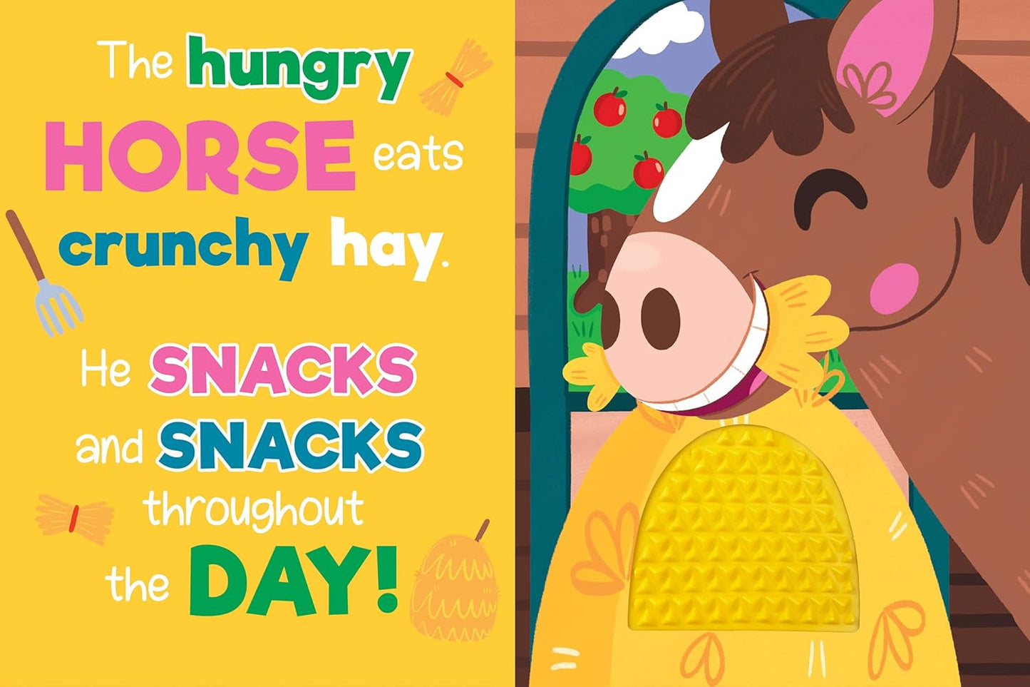 Funny Farm Animals - Silicone Touch and Feel Board Book - Sensory Board Book