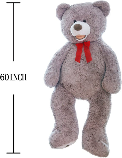 HollyHOME 6ft Teddy Bear Giant Teddy Bear Stuffed Animal with Embroidered Paws Holiday Valentine's Toy Gift for Girlfriend Kids 72 inches Brown